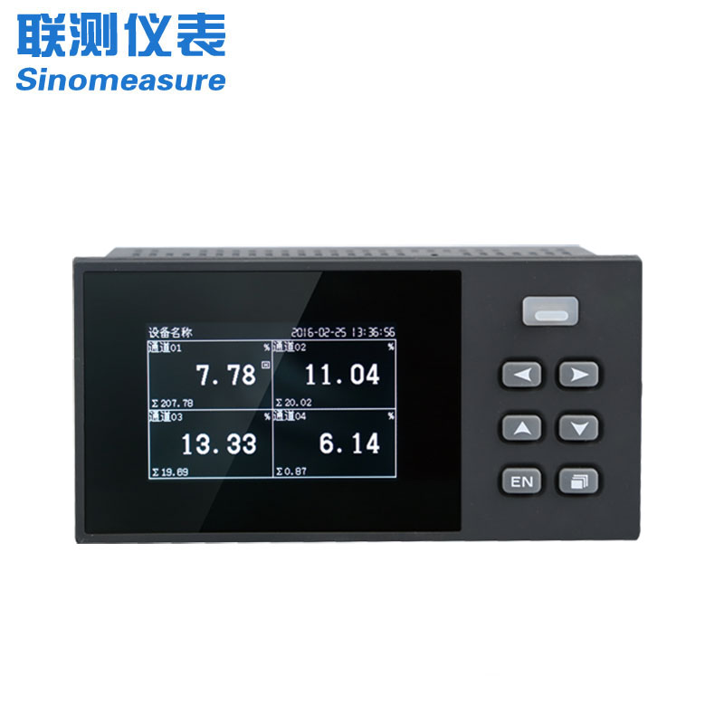联测_SIN-R200D_1-4路可选_3英寸单色液晶_无纸记录仪_温度_压力_多种参数