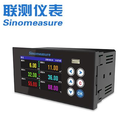 联测_SIN-R200T_1~6路可选_无纸记录仪_温度_压力_多种参数